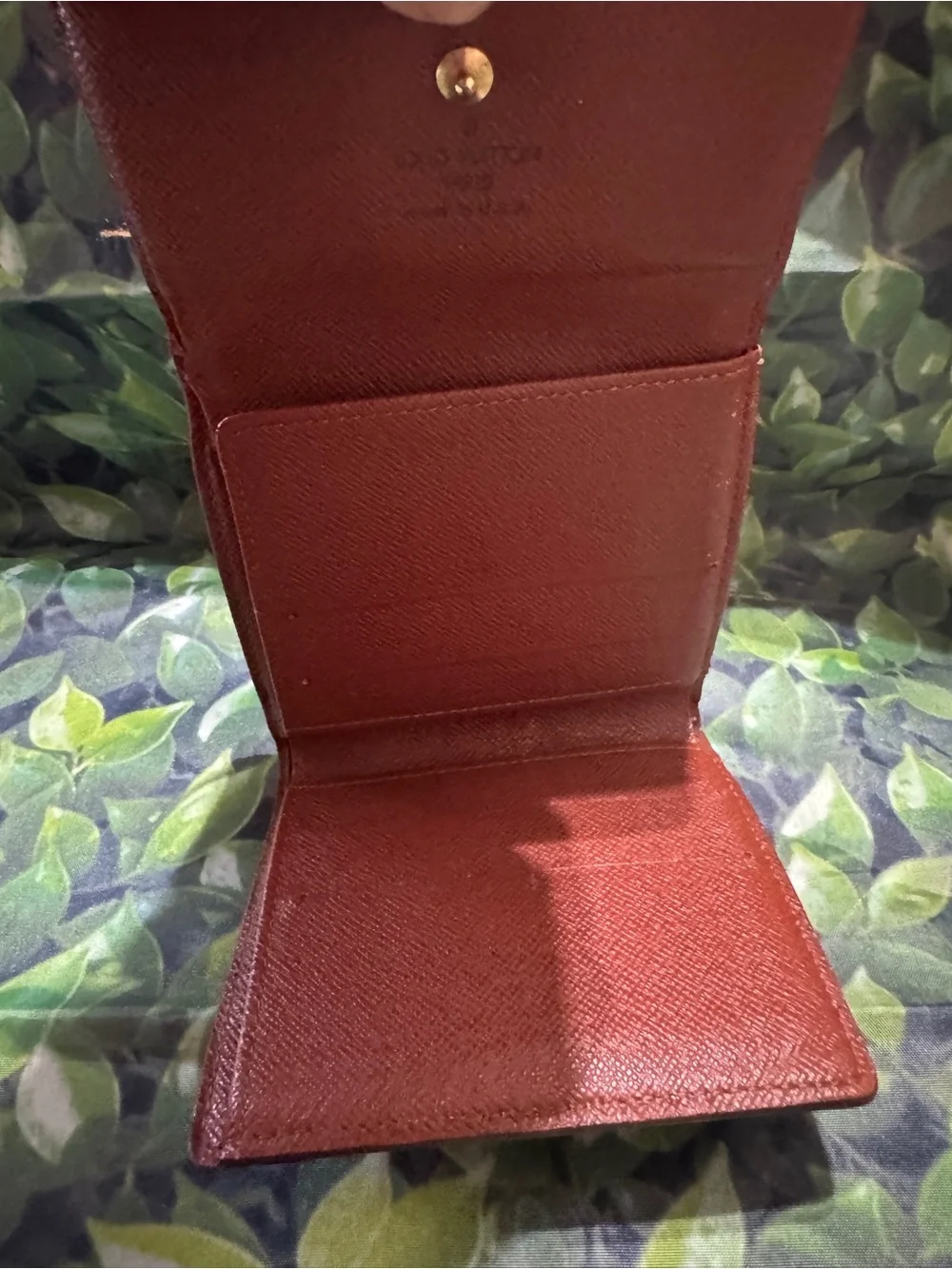 Louis Vuitton Brown Monogram Compact Wallet with Snap